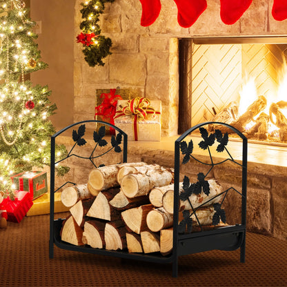 Heavy-Duty Firewood Rack with 50 kg Load Capacity for Stove, Fire Pit