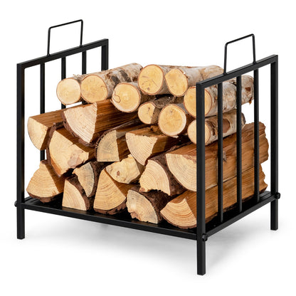 Firewood Log Rack with Convenient Handle for Fireplace, Stove, Fire Pit