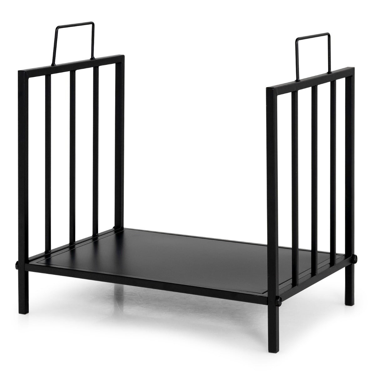 Firewood Log Rack with Convenient Handle for Fireplace, Stove, Fire Pit