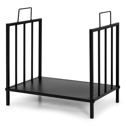 Firewood Log Rack with Convenient Handle for Fireplace, Stove, Fire Pit