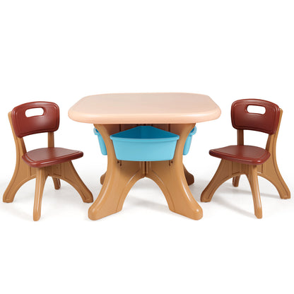 Durable non-toxic PE children's furniture set features waterproof and stain-resistant surfaces