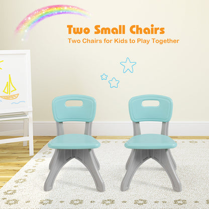 Strong PE table and chairs support active play while allowing parents to join children's activities