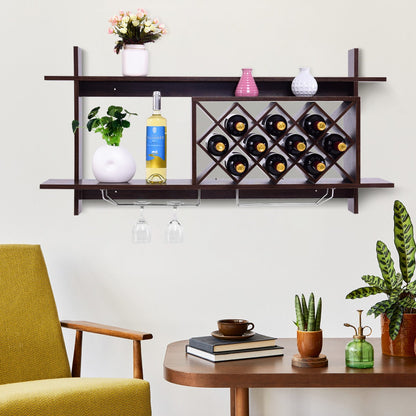 Waterproof MDF wine rack with smooth surface for simple cleaning and everyday convenience
