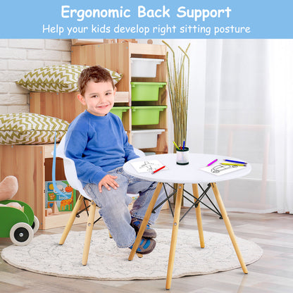 Safe MDF tabletop has smooth rounded edges to help protect children from bumps and delicate skin injuries
