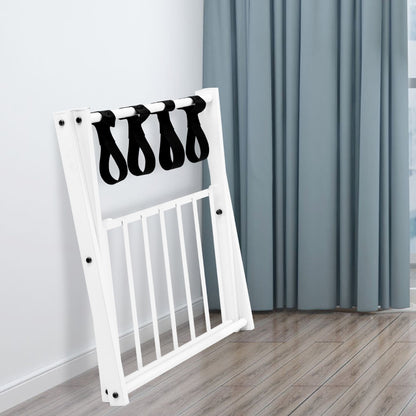 Heavy Duty Folding Luggage Rack with Shelves-2 pieces