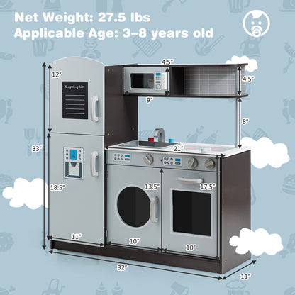 Pretend Play Toy Set  with Washing Machine for Age 3+