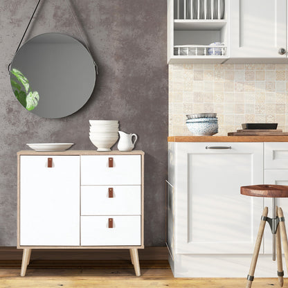 3-Drawer Chest Dresser with Anti-Toppling Device for Living Room-Natural