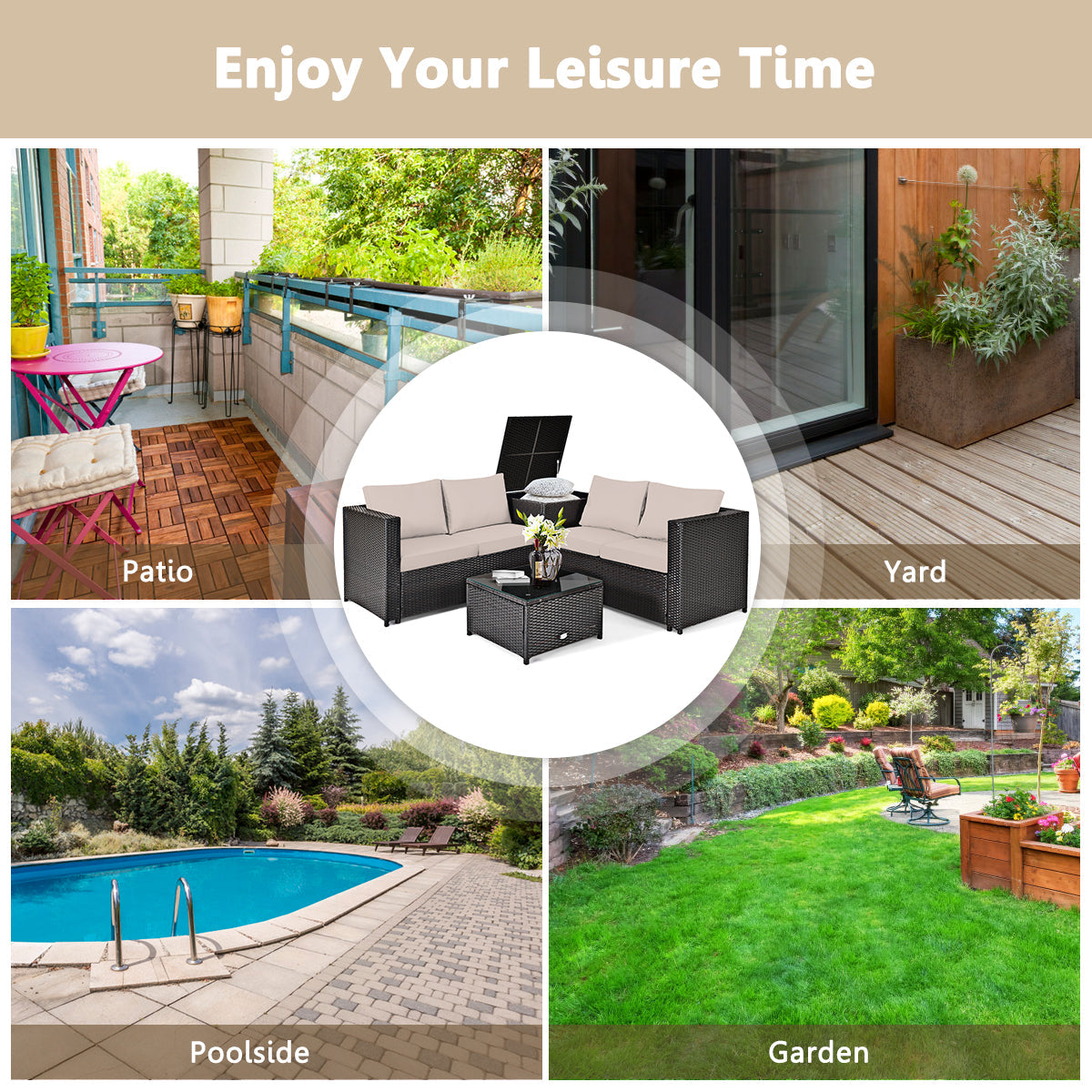 Detailed numbered parts and instructions help simplify assembly in your garden or patio