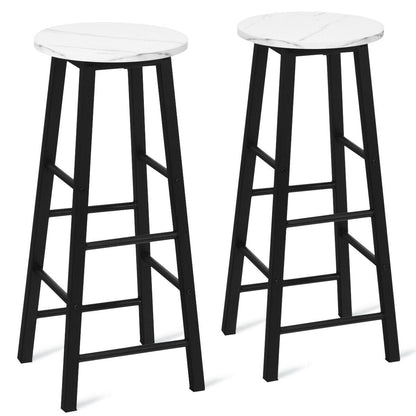 Smooth stool surfaces wipe clean easily with a damp cloth for convenient daily maintenance