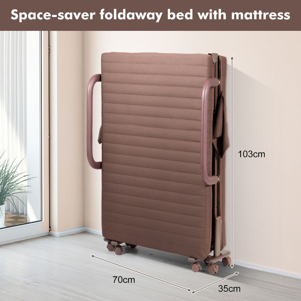 Durable rust-resistant steel frame with T-shaped feet and a maximum weight capacity of 120 kg