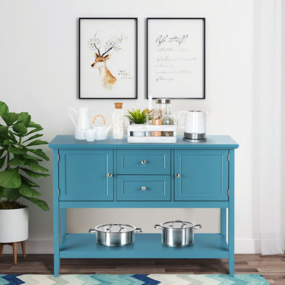 Buffet Sideboard Cabinet with 2 Drawers &amp; 2 Storage Cupboard