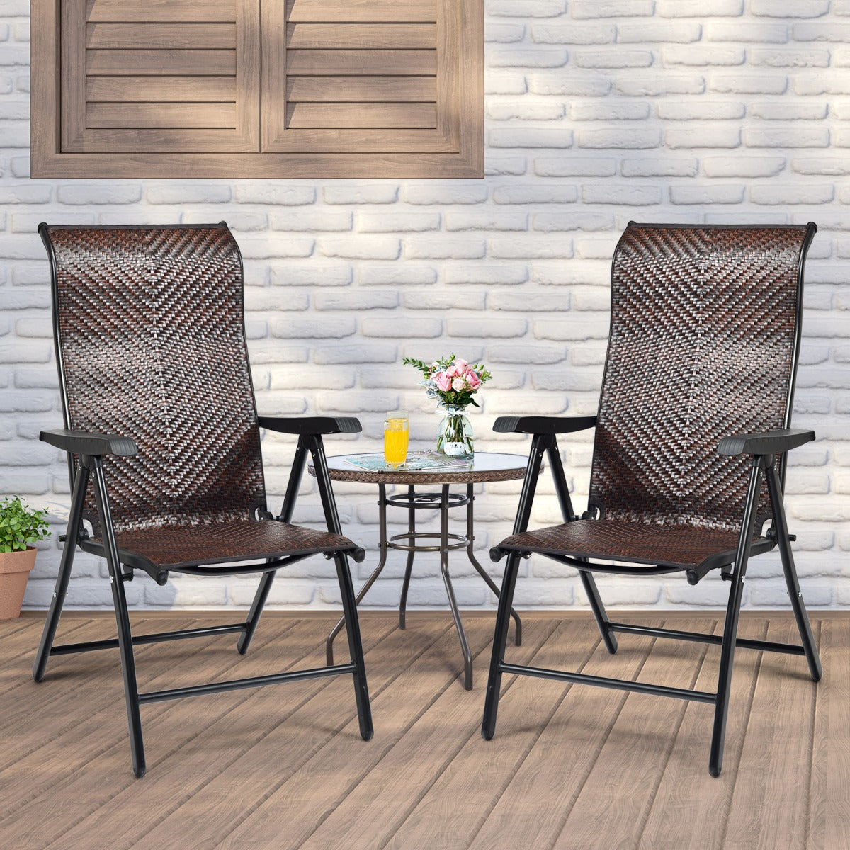 Anti-slip foot pads improve stability on patios, gardens, decks, and poolside surfaces