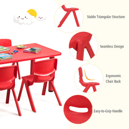 Kids Table and 6 Chairs Set for Preschools & Home
