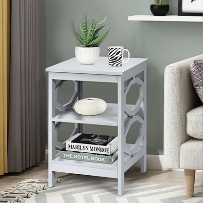 Set of 2 Side Table with Stable Structure for Bedroom/Living Room-Grey