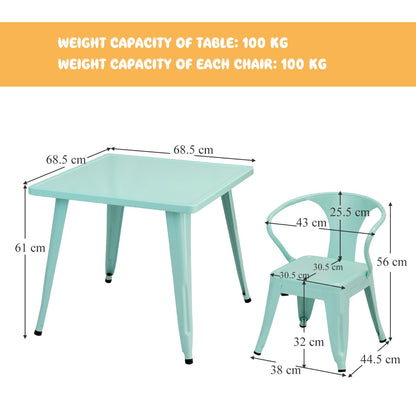 Kid’s Table and Chair Set with Adjustable Foot Pads