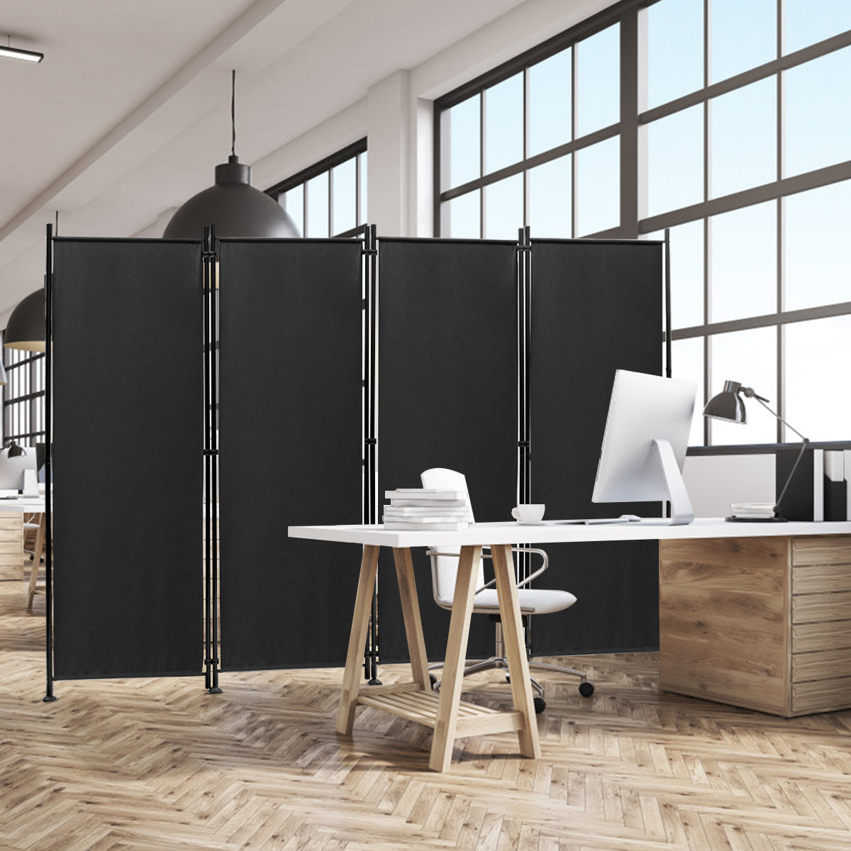 Sturdy steel frame offers long-lasting support for home, office, restaurant, or bedroom use