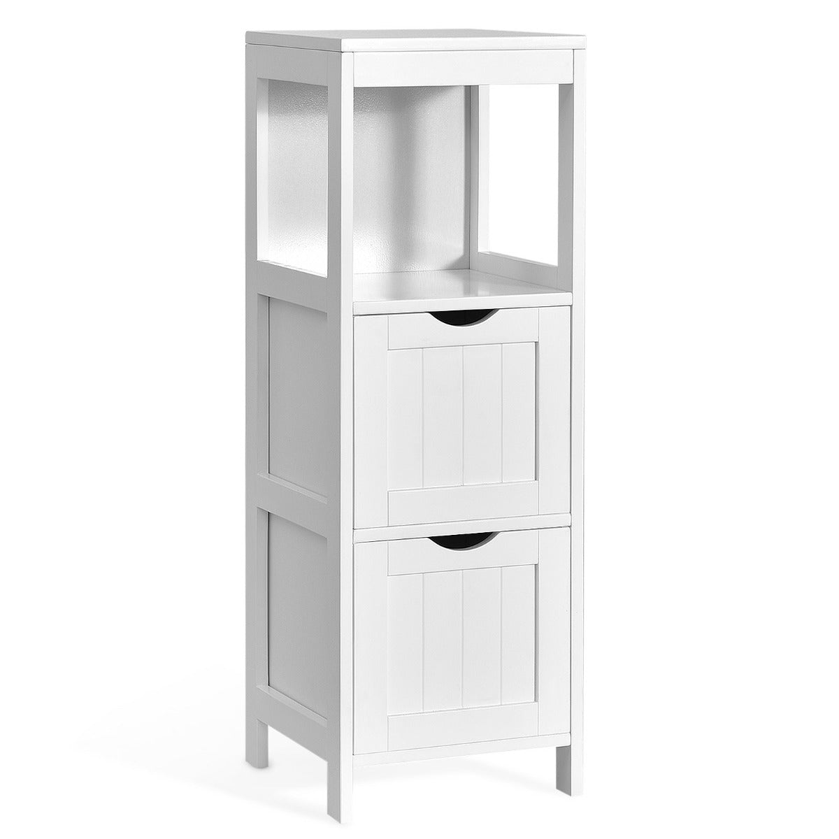 Freestanding Bathroom Floor Cabinet with 2 Removable Drawers