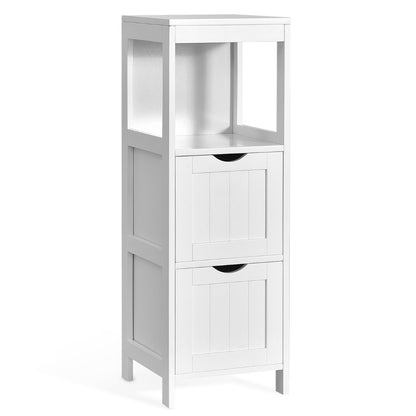 Freestanding Bathroom Floor Cabinet with 2 Removable Drawers