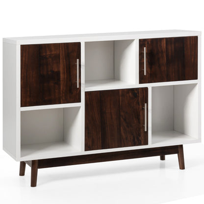 Modern Storage Cabinet with 3 Doors & 6 Compartments for Home & Office