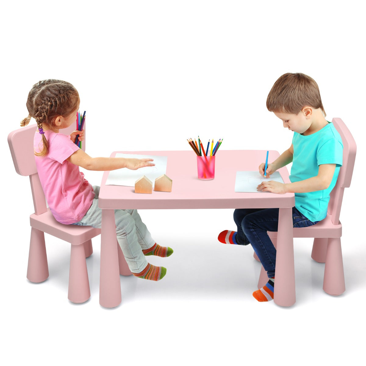 Kids furniture set fits bedrooms, living rooms, playrooms, nurseries, and creative activity areas