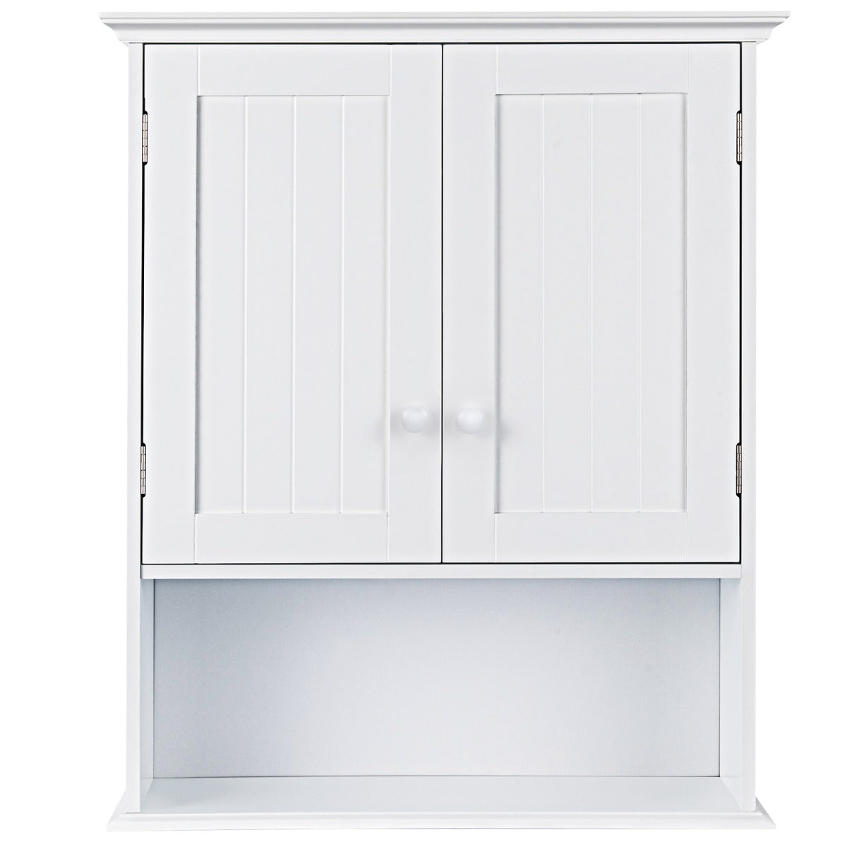 Multi-Purpose Wall Cabinet Storage with 2-Door for Bathroom White