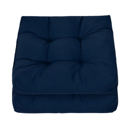 2 Pieces 53 x 53CM Patio Chair Seat Cushions for Indoor and Outdoor-Navy