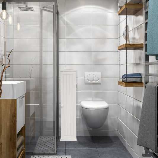 Costway Bathroom Storage Cabinet with 3 Detachable Shelves for Bedroom/Living Room/Bathroom