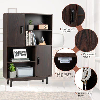 Compact 80 by 24 by 119.5 centimeter bookcase provides stylish storage for modern interiors