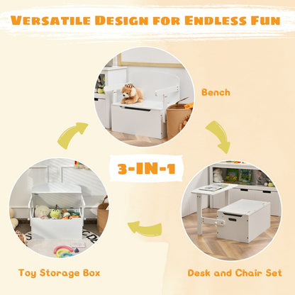 Versatile storage bench suits kids' bedrooms, kindergartens, art rooms, playrooms, and entryways