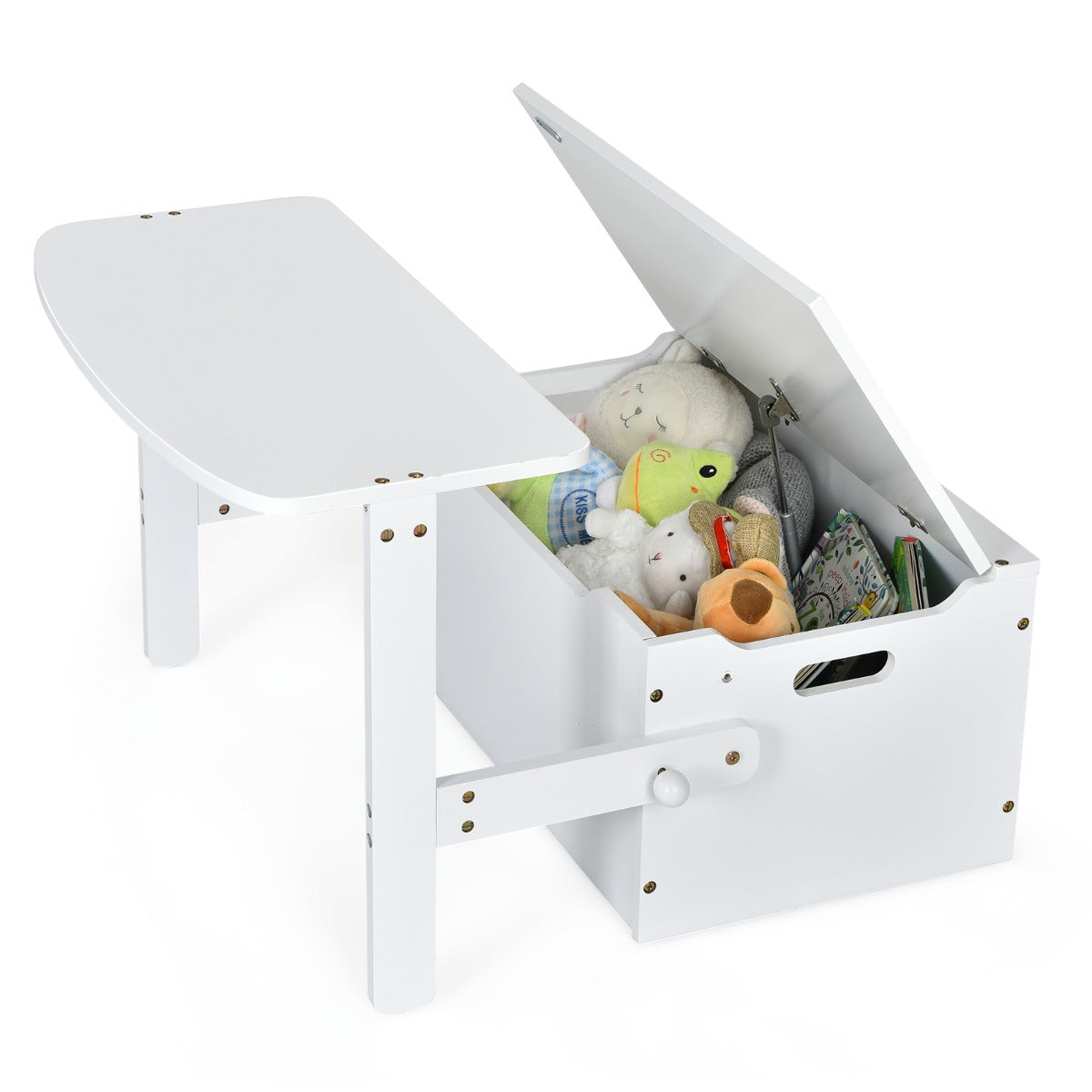 Versatile storage bench suits kids' bedrooms, kindergartens, art rooms, playrooms, and entryways