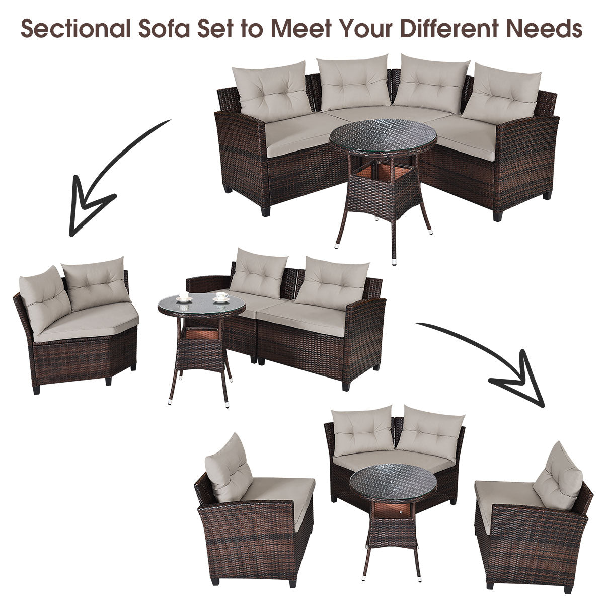 Detailed numbered parts and instructions help simplify assembly in your garden or patio