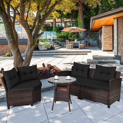 Tempered glass coffee table offers a strong, stylish surface for drinks and accessories