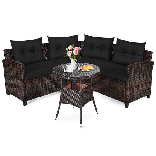 Strong steel frames and anti-slip feet provide stable support for comfortable outdoor seating