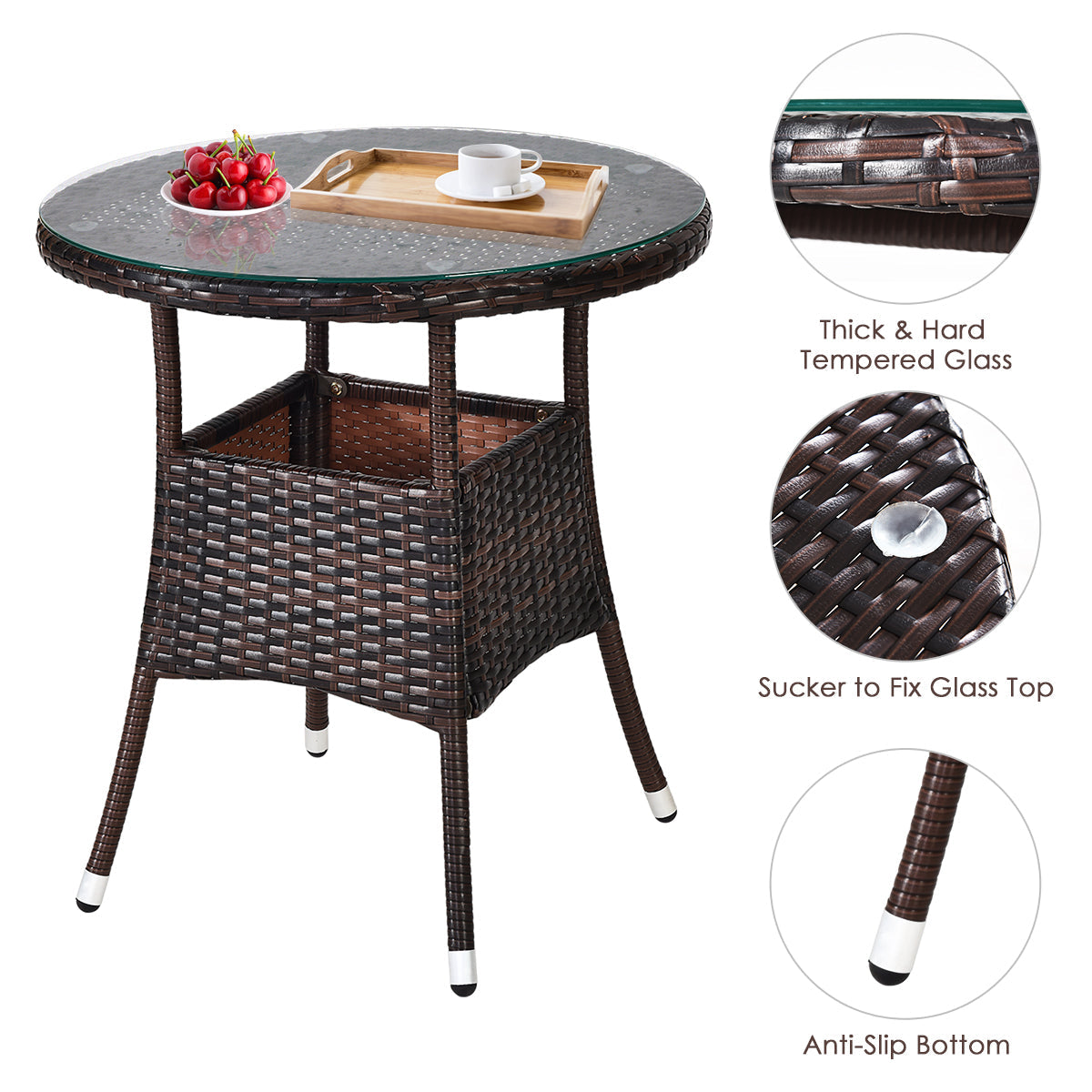 Modern brown wicker design blends effortlessly with indoor and outdoor décor styles