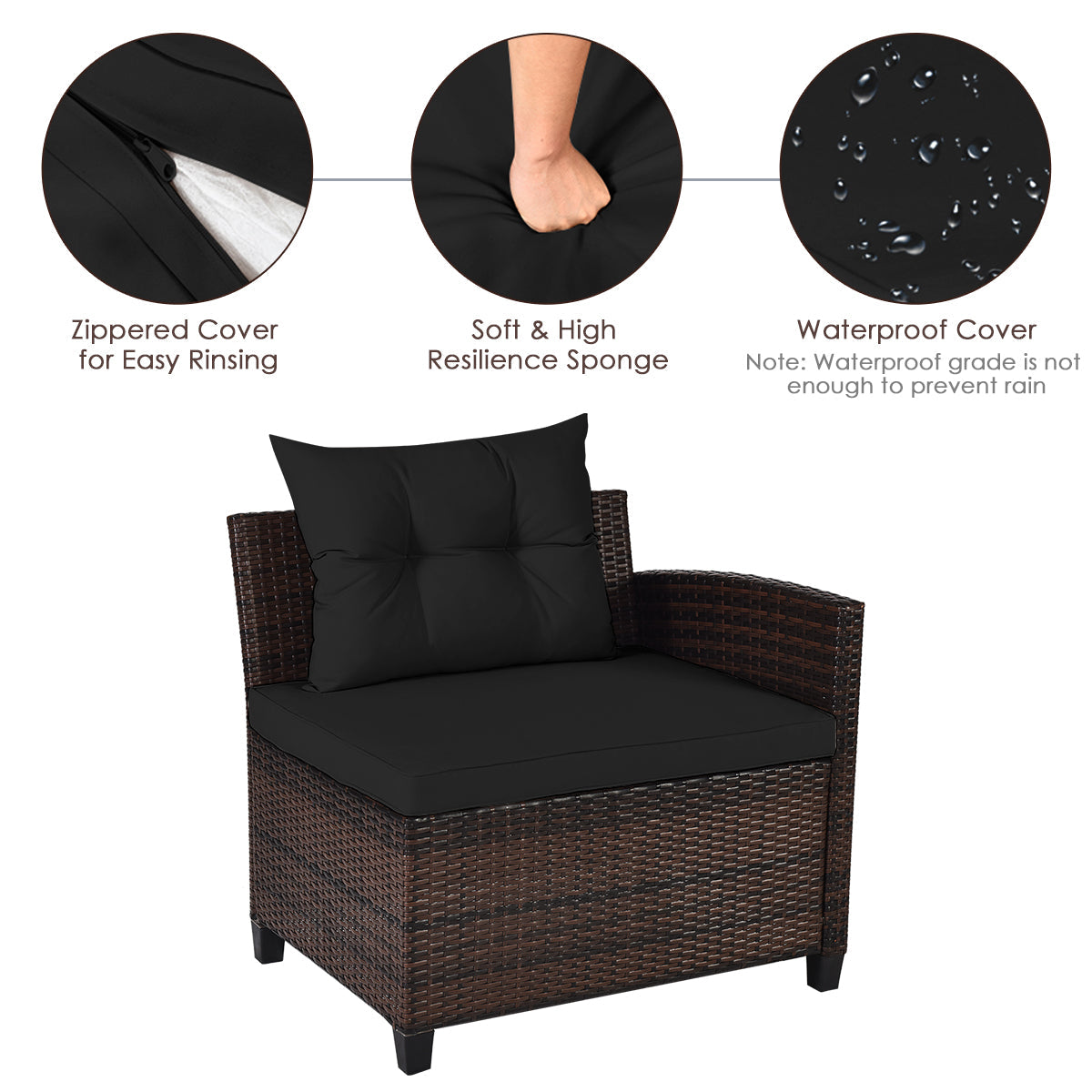 Modern brown wicker design blends effortlessly with indoor and outdoor décor styles