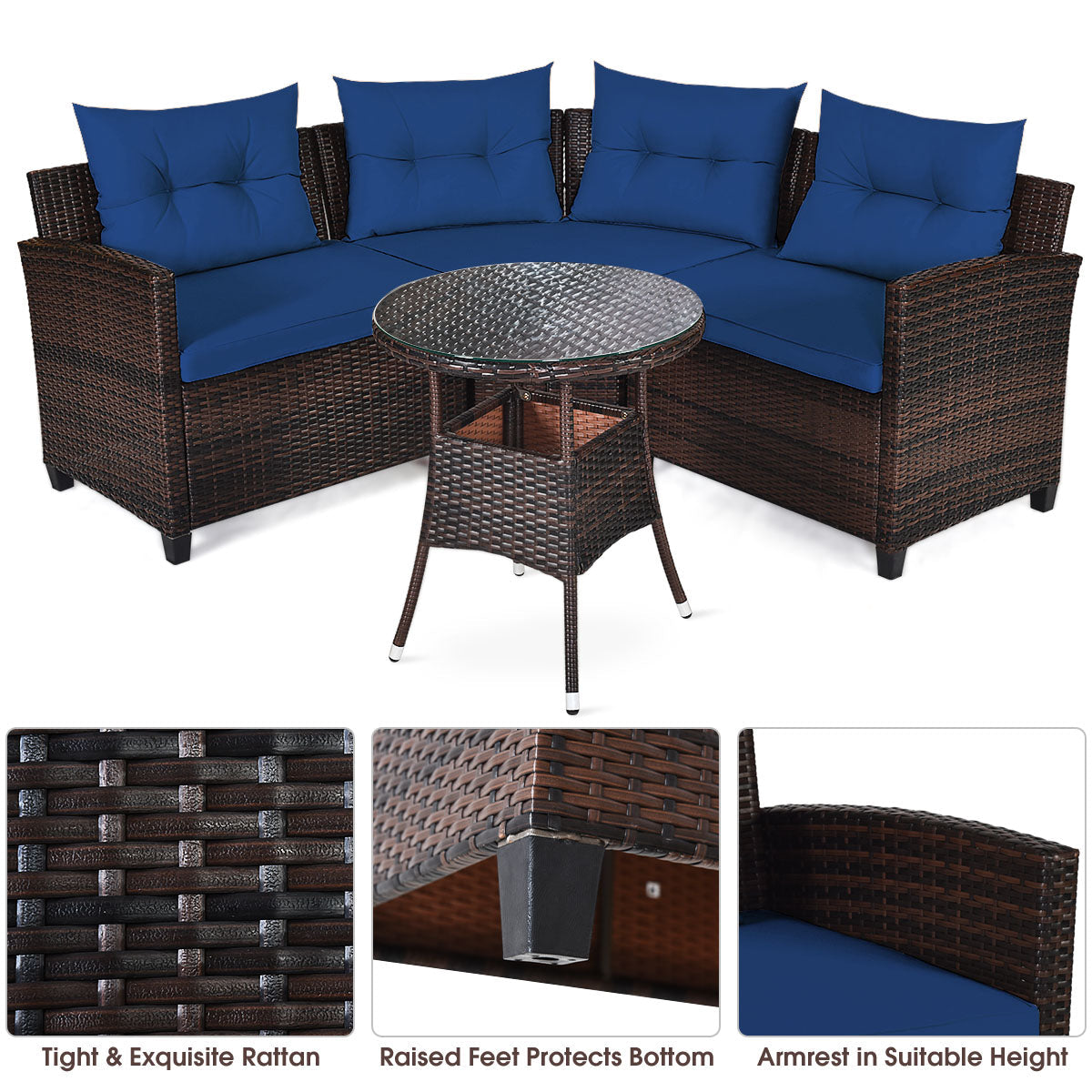 Wide backrests and armrests help support your back and arms during extended sitting