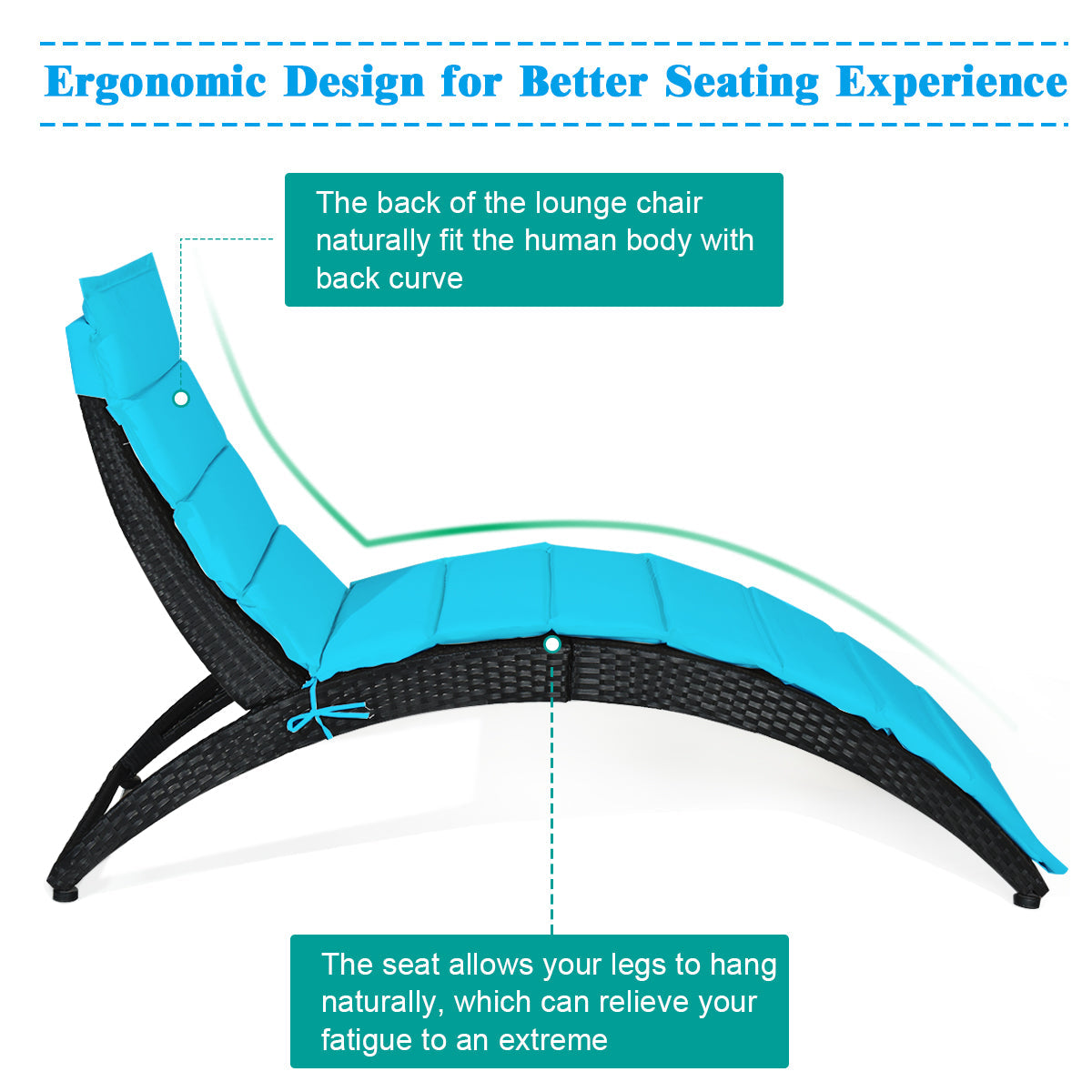 Thick sponge cushion with non-woven fabric provides comfortable, durable, and weather-resistant seating