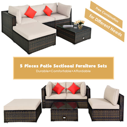 Easy-clean rattan surfaces and illustrated instructions make assembly and maintenance hassle-free
