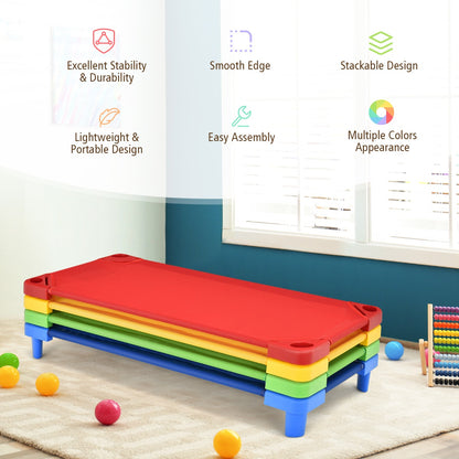 Kids Stackable Daycare Cot with Easy Lift Corners