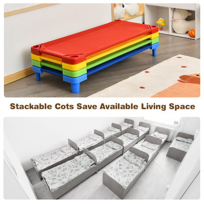 Kids Stackable Daycare Cot with Easy Lift Corners