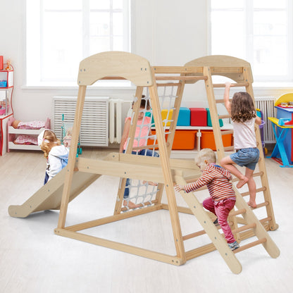 Large Size Climbing Toy Climber Playset with Metal Anchors for Toddlers
