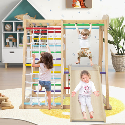 Large Size Climbing Toy Climber Playset with Metal Anchors for Toddlers