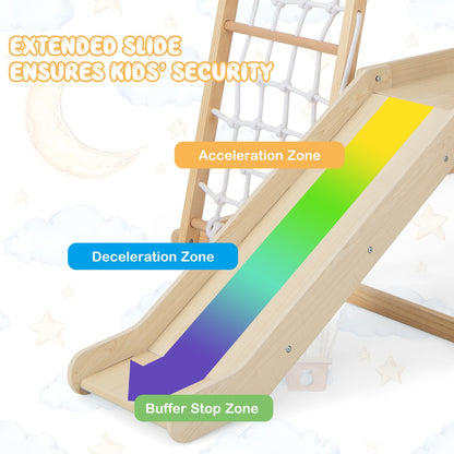 Large Size Climbing Toy Climber Playset with Metal Anchors for Toddlers