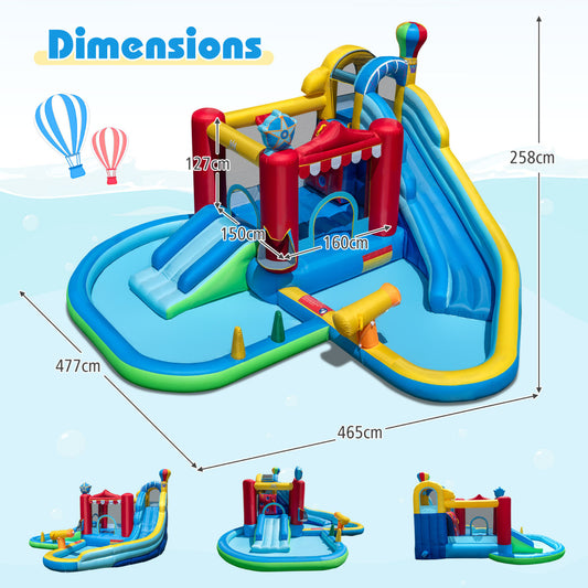 Inflatable Water Park Water Slide with Splash Pool (With Blower)