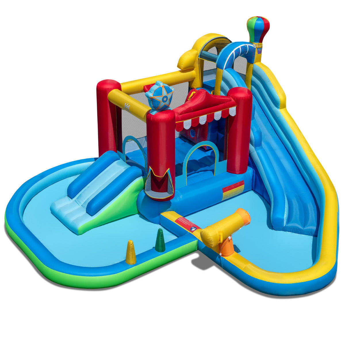 Inflatable Water Park Water Slide with Splash Pool (Without Blower)