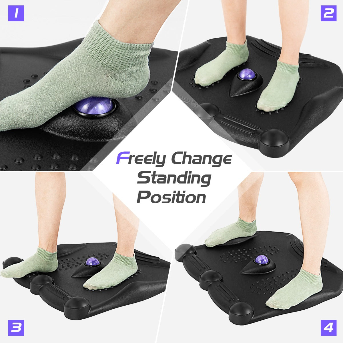 Anti Fatigue Mat with Massage Roller Bal for Home Office