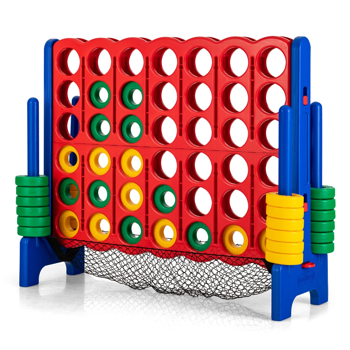 Jumbo 4-to-Score Giant Game Set with Ring Net