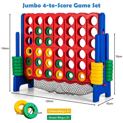 Jumbo 4-to-Score Giant Game Set with Ring Net