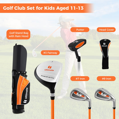 Junior Complete Golf Club Set for Age 11 to 13-Yellow