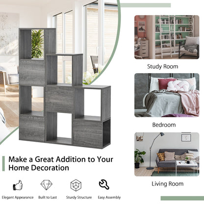 Costway 9-Cube Free Combination Bookcase for Living Room